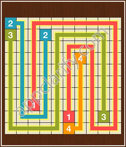 Number Link Puzzling Lines Level 96 Solution