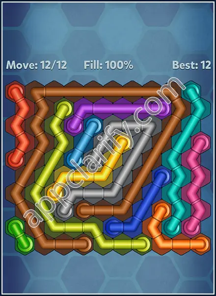 Pipe Lines: Hexa All Star 2 Level 165 Solution