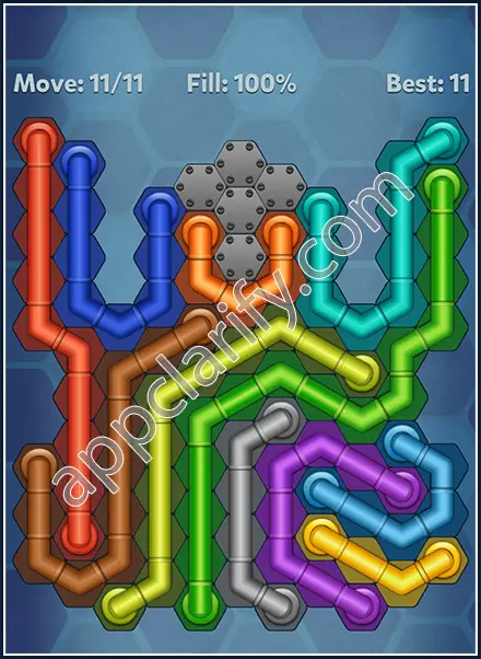 Pipe Lines: Hexa All Star 2 Level 174 Solution