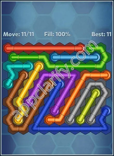 Pipe Lines: Hexa All Star Level 123 Solution
