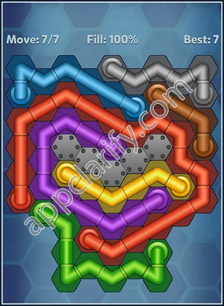 Pipe Lines: Hexa All Star Level 124 Solution