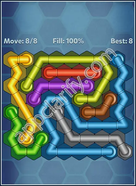 Pipe Lines: Hexa All Star Level 129 Solution