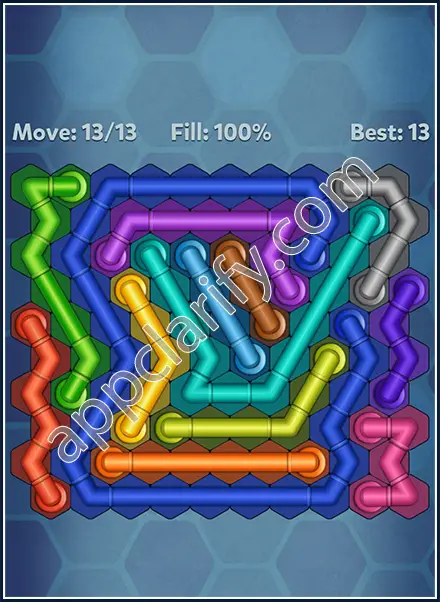 Pipe Lines: Hexa All Star Level 163 Solution