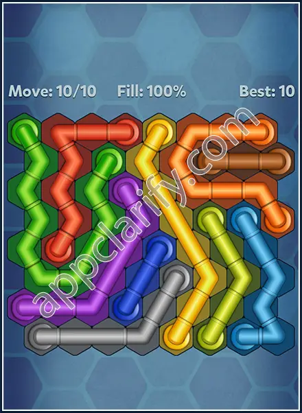 Pipe Lines: Hexa All Star Level 45 Solution