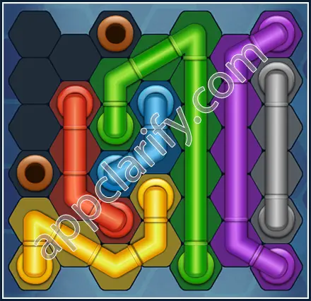 Pipe Lines: Hexa Amateur Level 101 Solution