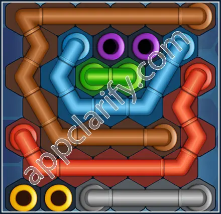 Pipe Lines: Hexa Amateur Level 104 Solution