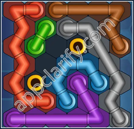 Pipe Lines: Hexa Amateur Level 119 Solution