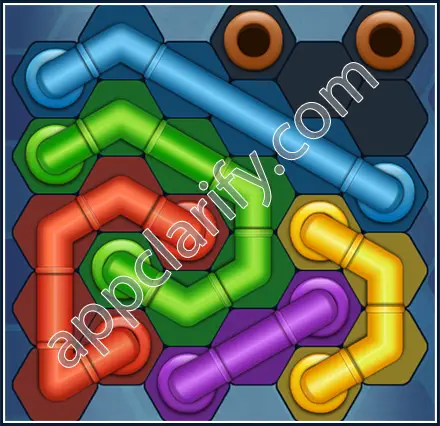 Pipe Lines: Hexa Amateur Level 16 Solution