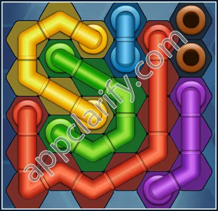 Pipe Lines: Hexa Amateur Level 34 Solution