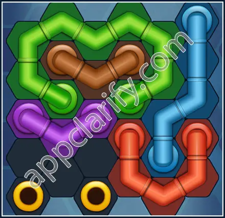 Pipe Lines: Hexa Amateur Level 5 Solution