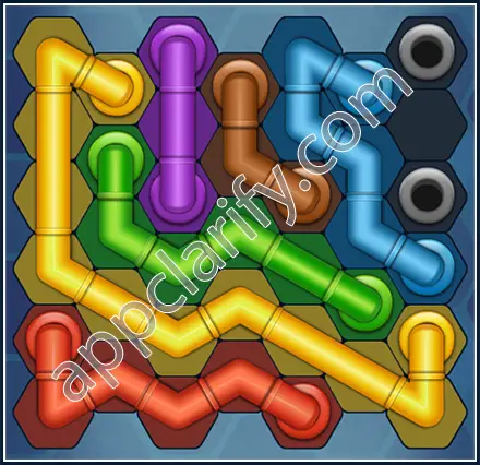 Pipe Lines: Hexa Amateur Level 61 Solution