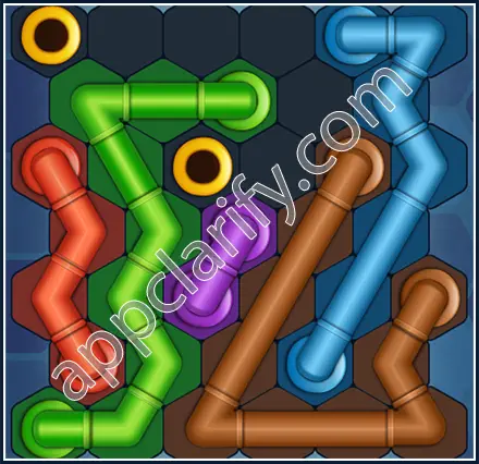 Pipe Lines: Hexa Amateur Level 67 Solution