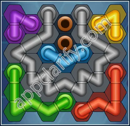 Pipe Lines: Hexa Amateur Level 75 Solution
