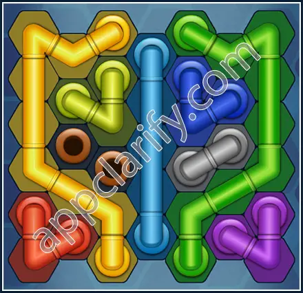 Pipe Lines: Hexa Amateur Level 85 Solution