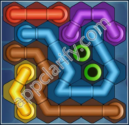 Pipe Lines: Hexa Amateur Level 9 Solution