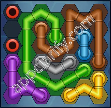 Pipe Lines: Hexa Amateur Level 95 Solution
