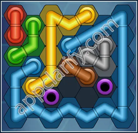 Pipe Lines: Hexa Amateur Level 99 Solution