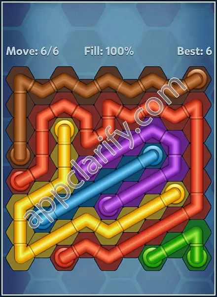 Pipe Lines: Hexa Dynamic 2 Level 104 Solution