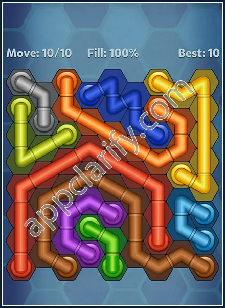 Pipe Lines: Hexa Dynamic 2 Level 114 Solution