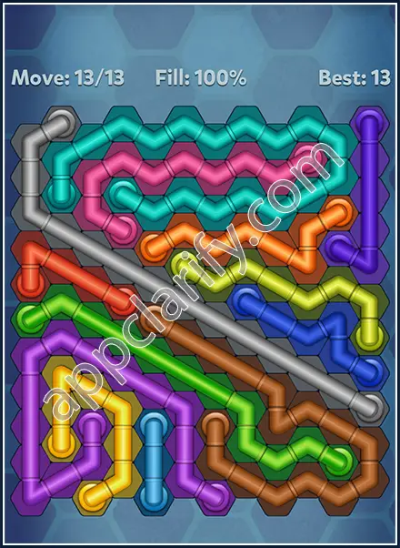 Pipe Lines: Hexa Dynamic 2 Level 13 Solution