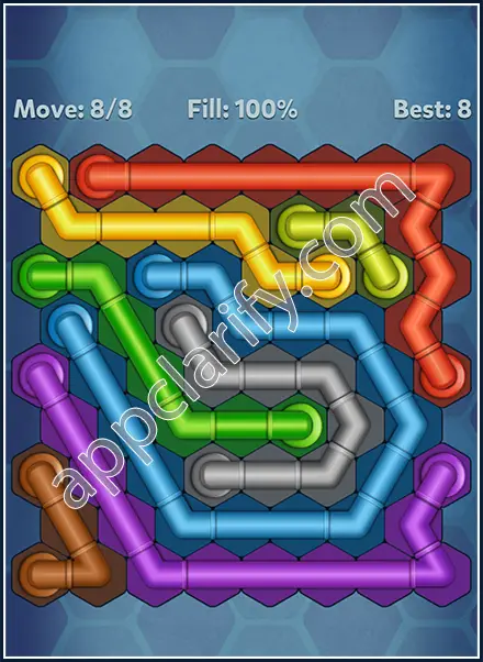 Pipe Lines: Hexa Dynamic 2 Level 144 Solution