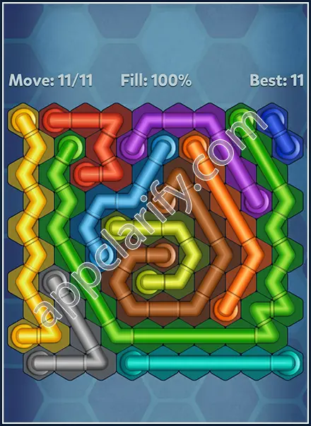 Pipe Lines: Hexa Dynamic 2 Level 179 Solution