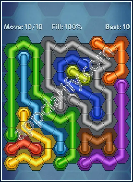 Pipe Lines: Hexa Dynamic 2 Level 19 Solution