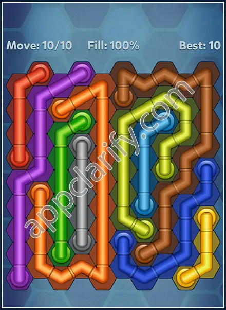 Pipe Lines: Hexa Dynamic 2 Level 47 Solution