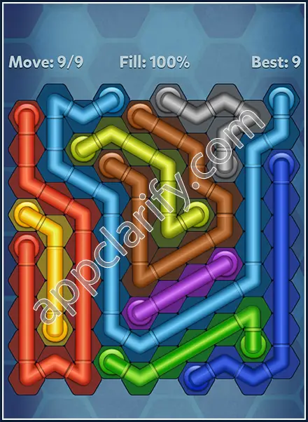 Pipe Lines: Hexa Dynamic 2 Level 55 Solution