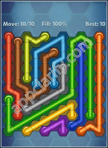 Pipe Lines: Hexa Dynamic 2 Level 6 Solution