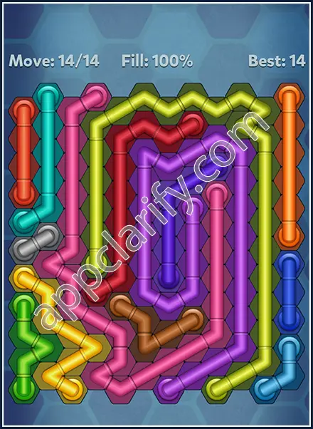 Pipe Lines: Hexa Dynamic 2 Level 77 Solution