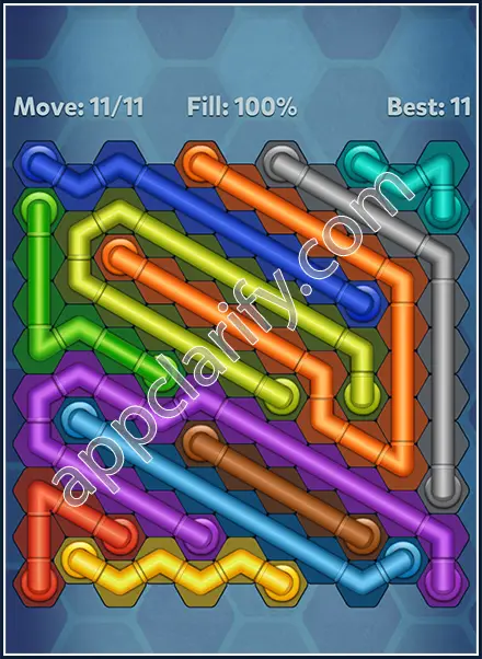 Pipe Lines: Hexa Dynamic 2 Level 86 Solution