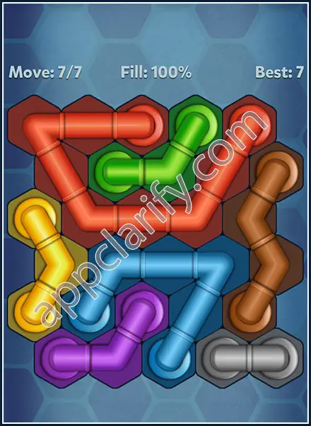 Pipe Lines: Hexa Dynamic Level 106 Solution