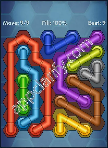 Pipe Lines: Hexa Dynamic Level 166 Solution