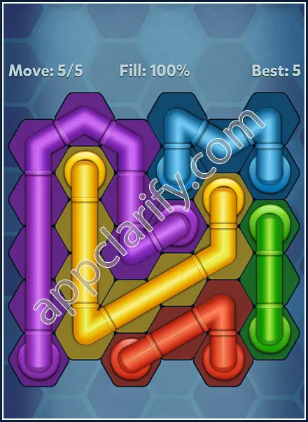 Pipe Lines: Hexa Dynamic Level 34 Solution