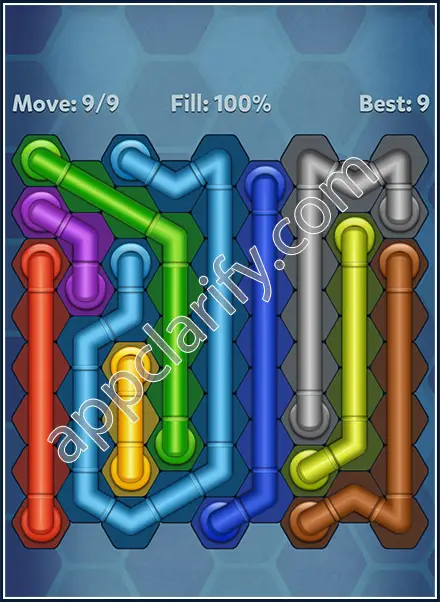 Pipe Lines: Hexa Dynamic Level 45 Solution