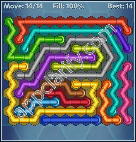 Pipe Lines: Hexa Favorite 2 Level 105 Solution