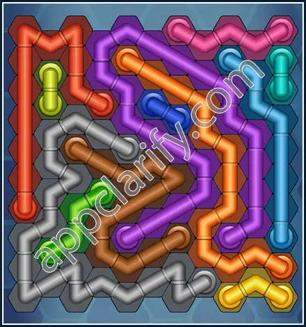 Pipe Lines: Hexa Master Level 128 Solution