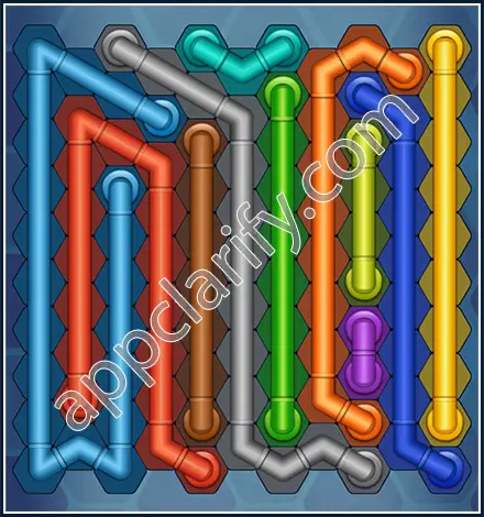 Pipe Lines: Hexa Master Level 148 Solution