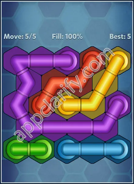 Pipe Lines: Hexa Mini-Rotation Level 1 Solution