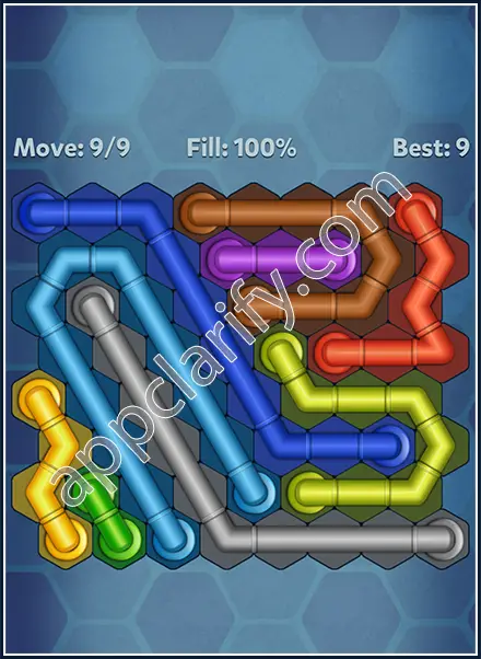 Pipe Lines: Hexa Mini-Rotation Level 103 Solution