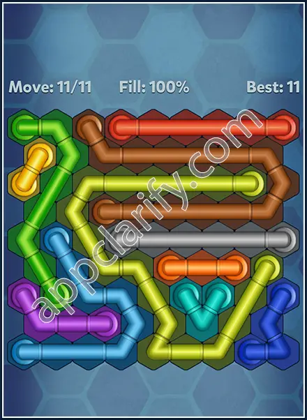 Pipe Lines: Hexa Mini-Rotation Level 144 Solution