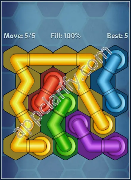 Pipe Lines: Hexa Mini-Rotation Level 7 Solution