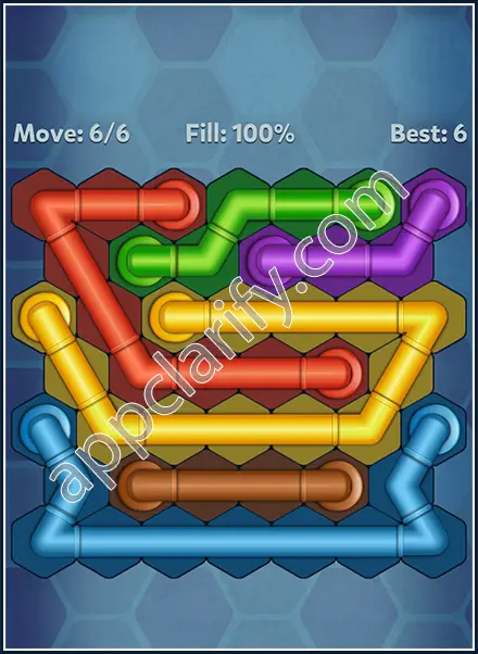 Pipe Lines: Hexa Mini-Rotation Level 75 Solution