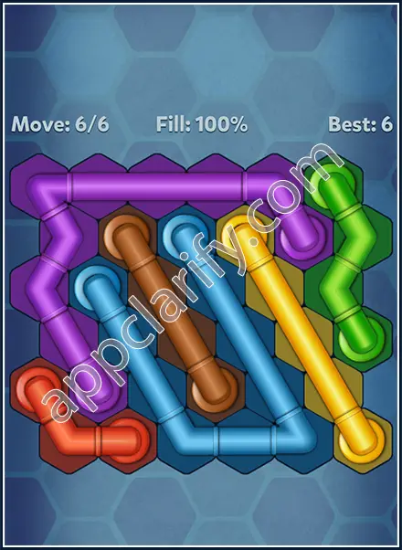Pipe Lines: Hexa Mini-Twister Level 104 Solution