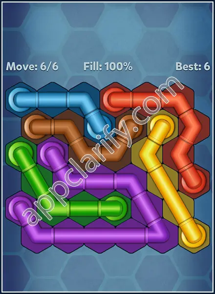 Pipe Lines: Hexa Mini-Twister Level 144 Solution