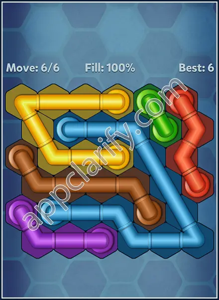 Pipe Lines: Hexa Mini-Twister Level 146 Solution