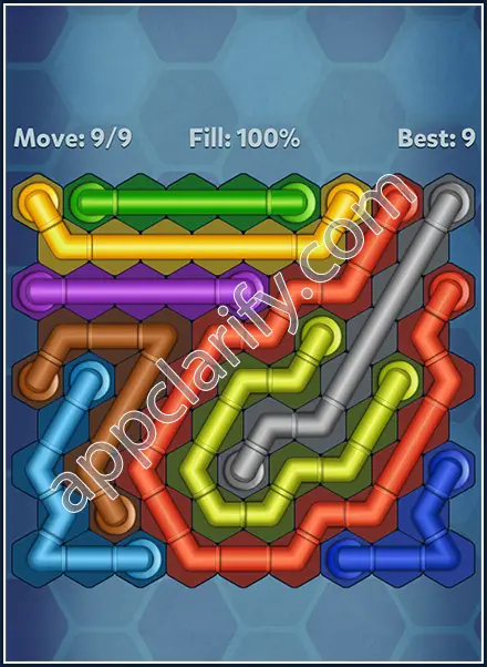 Pipe Lines: Hexa Mini-Twister Level 157 Solution