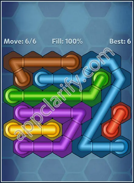 Pipe Lines: Hexa Mini-Twister Level 160 Solution