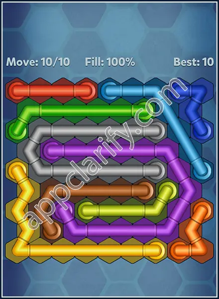 Pipe Lines: Hexa Mini-Twister Level 165 Solution